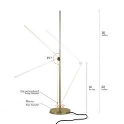 Libra 39 in. Brass Table Lamp with Built-In 3 Mode Dimmer by Brightech -Brightech Sales brass brightech desk lamps tl lbra brs 76 1000