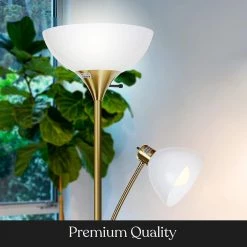 Sky Dome Plus 72 in. Brass Torchiere LED Floor Lamp with 1 Adjustable Arm by Brightech 13 Sky Dome Plus 72 in. Brass Torchiere LED Floor Lamp with 1 Adjustable Arm by Brightech -Brightech Sales brass brightech floor lamps fl dmepl brs fa 1000