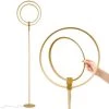 Eclipse 79 in. Brass Modern LED Torchiere Floor Lamp with Touch Dimmer by Brightech -Brightech Sales brass brightech floor lamps fl eclps brs 64 1000