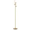 Gemini 64 in. Brass LED Floor Lamp by Brightech 2 Gemini 64 in. Brass LED Floor Lamp by Brightech -Brightech Sales brass brightech floor lamps fl gmni brs 64 1000