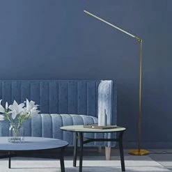 Libra 64 .5 in. Brass Floor Lamp with Built-in 3 Mode Dimmer by Brightech 12 Libra 64 .5 in. Brass Floor Lamp with Built-in 3 Mode Dimmer by Brightech -Brightech Sales brass brightech floor lamps fl lbra brs 1f 1000