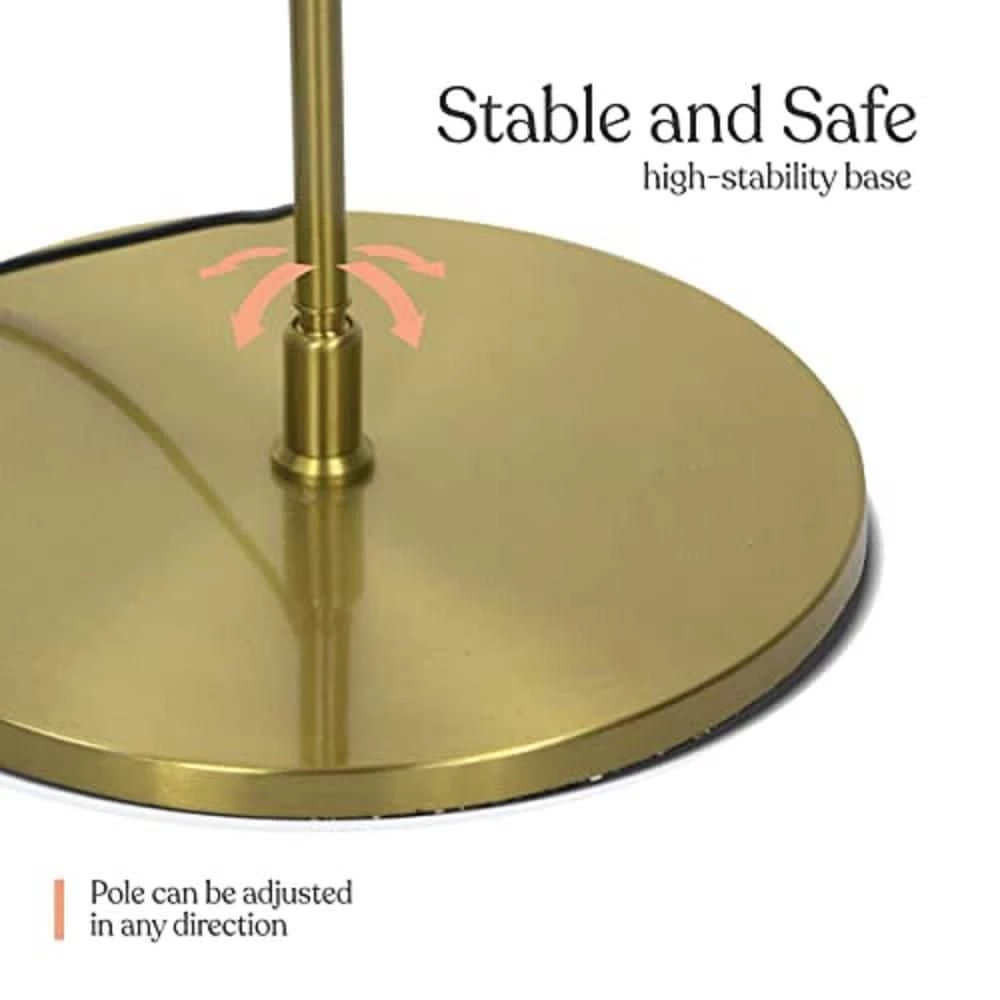 Libra 64 .5 in. Brass Floor Lamp with Built-in 3 Mode Dimmer by Brightech 8 Libra 64 .5 in. Brass Floor Lamp with Built-in 3 Mode Dimmer by Brightech - Image 6