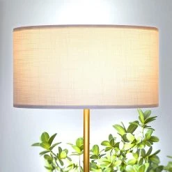 Quinn 60 in. Brass LED Floor Lamp with Drum Shade by Brightech 10 Quinn 60 in. Brass LED Floor Lamp with Drum Shade by Brightech -Brightech Sales brass brightech floor lamps fl qn brs 4f 1000