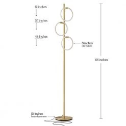 Saturn 66 in. Brass Tall LED Tree Standing Floor Lamp by Brightech 15 Saturn 66 in. Brass Tall LED Tree Standing Floor Lamp by Brightech -Brightech Sales brass brightech floor lamps fl satrn brs 76 1000