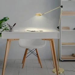 Sage 2 in.-One 68 in. Brass LED Reading Floor Lamp with 3 Brightness Settings by Brightech 9 Sage 2 in.-One 68 in. Brass LED Reading Floor Lamp with 3 Brightness Settings by Brightech -Brightech Sales brass brightech floor lamps fl sge gld 4f 1000