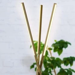 Stix 60 in. Brass LED Tripod Floor Lamp with 3 Dimmable Lights by Brightech -Brightech Sales brass brightech floor lamps fl stx brs 1f 1000