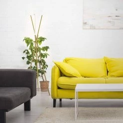 Stix 60 in. Brass LED Tripod Floor Lamp with 3 Dimmable Lights by Brightech -Brightech Sales brass brightech floor lamps fl stx brs 4f 1000