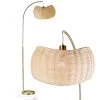 Wave Pendant 81 in. Brass LED Floor Lamp with Woven Shade by Brightech 2 Wave Pendant 81 in. Brass LED Floor Lamp with Woven Shade by Brightech -Brightech Sales brass brightech floor lamps fl wvpdt brs 64 1000
