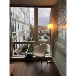 Luna 65 in. Brass LED Floor Lamp by Brightech -Brightech Sales brass brightech floor lamps ws rj45 ufma 1f 1000