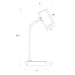 Ezra 16.5 in. Brass LED Table Lamp with Wireless Charging Pad by Brightech 13 Ezra 16.5 in. Brass LED Table Lamp with Wireless Charging Pad by Brightech -Brightech Sales brass brightech lamp bases tl ezra brs fa 1000