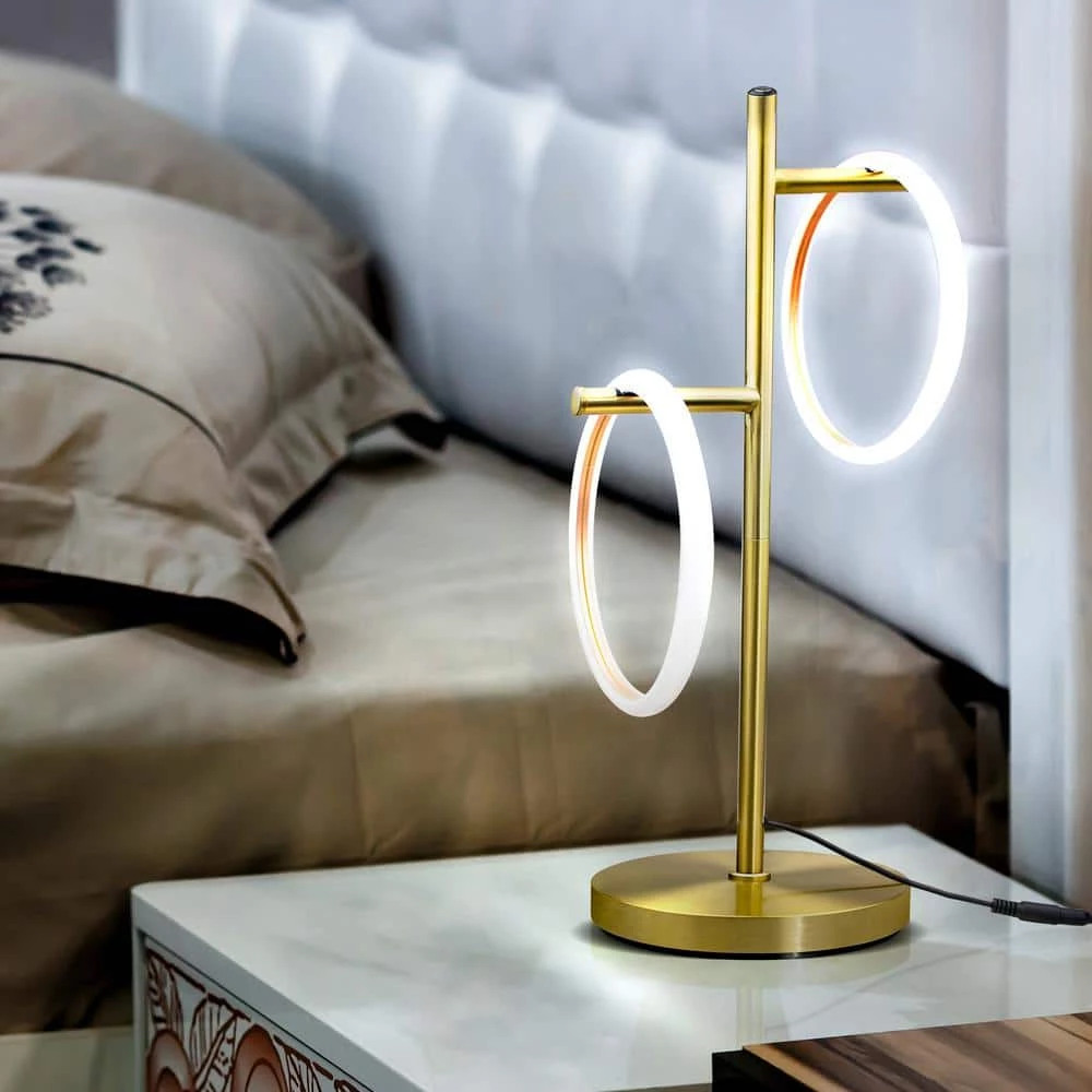 Saturn 21 in. Brass LED Tree Standing Table Lamp by Brightech 6 Saturn 21 in. Brass LED Tree Standing Table Lamp by Brightech - Image 4