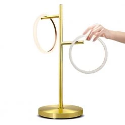 Saturn 21 in. Brass LED Tree Standing Table Lamp by Brightech