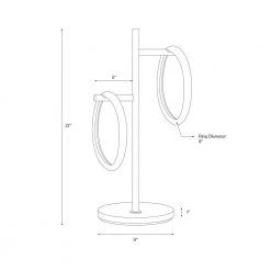 Saturn 21 in. Brass LED Tree Standing Table Lamp by Brightech 13 Saturn 21 in. Brass LED Tree Standing Table Lamp by Brightech -Brightech Sales brass brightech lamp bases tl satrn brs fa 1000