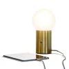 Kai 11 in. Brass LED Table Lamp with Glass Shade by Brightech 2 Kai 11 in. Brass LED Table Lamp with Glass Shade by Brightech -Brightech Sales brass brightech table lamps tl kai brs 64 1000