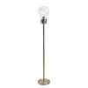 Liv 55 in. Brass Floor Lamp with Glass Shade by Manor Brook -Brightech Sales brass manor brook floor lamps mb100282 64 1000
