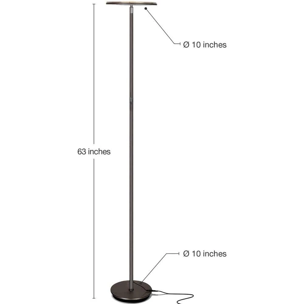 Sky 63 in. Bronze Torchiere LED Floor Lamp by Brightech 7 Sky 63 in. Bronze Torchiere LED Floor Lamp by Brightech - Image 5