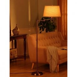 Caden 62 in. Bronze Industrial Style LED Floor Lamp with Swing Arm by Brightech -Brightech Sales bronze brightech floor lamps b1 uvov jmm7 44 1000
