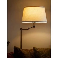 Caden 62 in. Bronze Industrial Style LED Floor Lamp with Swing Arm by Brightech -Brightech Sales bronze brightech floor lamps b1 uvov jmm7 fa 1000