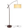 Grayson 84 in. Bronze Arc LED Floor Lamp with Adjustable Arm by Brightech -Brightech Sales bronze brightech floor lamps eq 9bl4 6b6j 64 1000