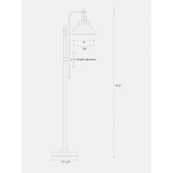 Dylan 65 in. Bronze LED Floor Lamp with Adjustable Head by Brightech -Brightech Sales bronze brightech floor lamps fl dln bnz 76 1000