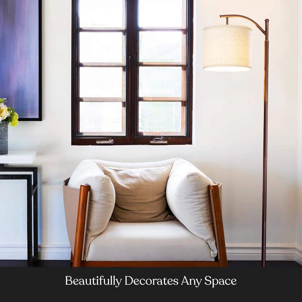 Montage 62 in. Bronze LED Floor Lamp by Brightech 7 Montage 62 in. Bronze LED Floor Lamp by Brightech - Image 5