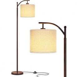 Montage 62 in. Bronze LED Floor Lamp by Brightech