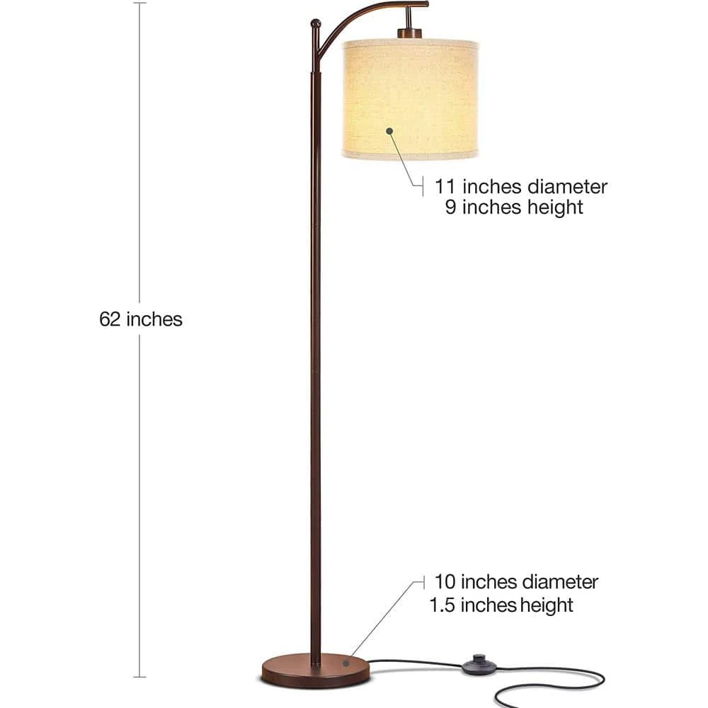 Montage 62 in. Bronze LED Floor Lamp by Brightech 4 Montage 62 in. Bronze LED Floor Lamp by Brightech - Image 2