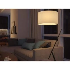 Enoch 60 in. Bronze Tripod Arc Floor Lamp with Drum Shade by Manor Brook 16 Enoch 60 in. Bronze Tripod Arc Floor Lamp with Drum Shade by Manor Brook -Brightech Sales bronze manor brook floor lamps mb100263 76 1000