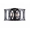 9 in. Hugenot Flush Mount Drum by Manor Brook -Brightech Sales bronze manor brook flush mount lights mb100683 64 1000