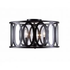 9 in. Hugenot Flush Mount Drum by Manor Brook