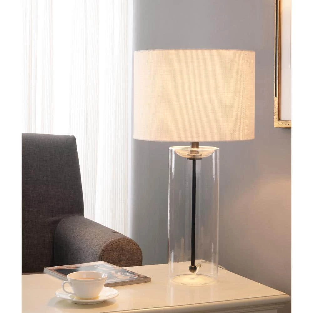 Perkins 26.5 in. Bronze Indoor Table Lamp by Manor Brook 4 Perkins 26.5 in. Bronze Indoor Table Lamp by Manor Brook - Image 2