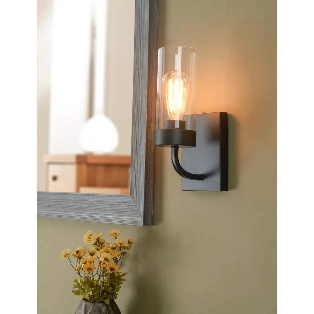 12 in. Towson 1 Light Cylinder by Manor Brook 6 12 in. Towson 1 Light Cylinder by Manor Brook - Image 4