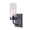 12 in. Towson 1 Light Cylinder by Manor Brook 1 12 in. Towson 1 Light Cylinder by Manor Brook -Brightech Sales bronze manor brook wall sconces mb100688 64 1000