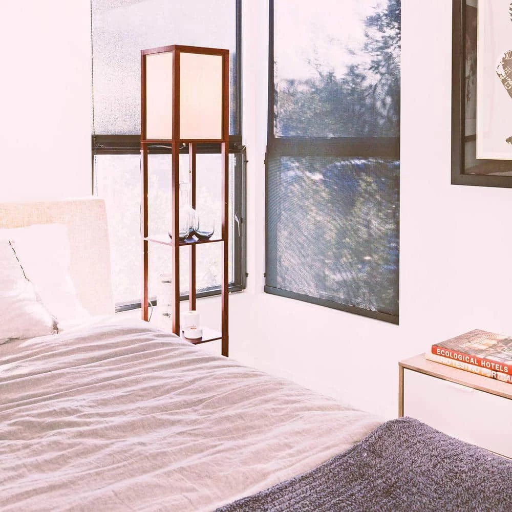 Maxwell 14 in. Havanah Brown Indoor Table Lamp with USB Port by Brightech 6 Maxwell 14 in. Havanah Brown Indoor Table Lamp with USB Port by Brightech - Image 4