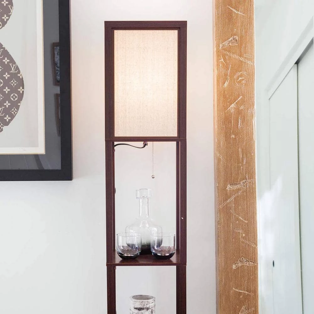 Maxwell 14 in. Havanah Brown Indoor Table Lamp with USB Port by Brightech 4 Maxwell 14 in. Havanah Brown Indoor Table Lamp with USB Port by Brightech - Image 2