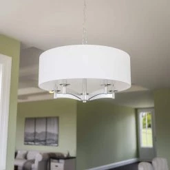 16 in. Murdoch 16 in. 5-Light Pendant Drum by Manor Brook 14 16 in. Murdoch 16 in. 5-Light Pendant Drum by Manor Brook -Brightech Sales brushed steel manor brook chandeliers mb100680 44 1000