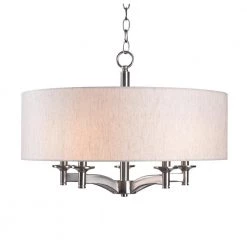 16 in. Murdoch 16 in. 5-Light Pendant Drum by Manor Brook