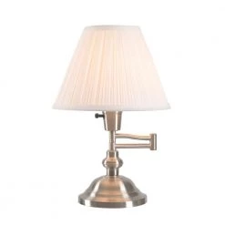 Bardelle 15.25 in. Classic Swing Arm Desk Lamp by Manor Brook -Brightech Sales brushed steel manor brook desk lamps mb100662 4f 1000