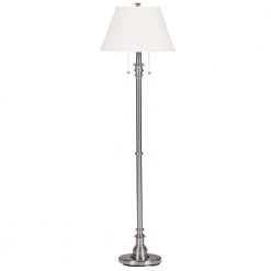 Spyglass 60 in. Brushed Steel Floor Lamp by Manor Brook