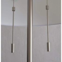 Stella 61.75 in. Brushed Steel Floor Lamp with Glass Table by Manor Brook 12 Stella 61.75 in. Brushed Steel Floor Lamp with Glass Table by Manor Brook -Brightech Sales brushed steel manor brook floor lamps mb100232 1f 1000
