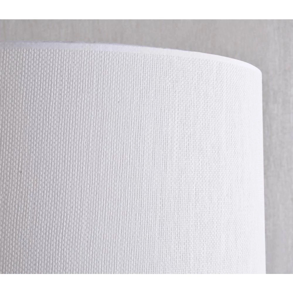 Stella 61.75 in. Brushed Steel Floor Lamp with Glass Table by Manor Brook 8 Stella 61.75 in. Brushed Steel Floor Lamp with Glass Table by Manor Brook - Image 6