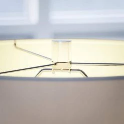 Grove 27 in. Brushed Steel Table Lamp with 2 Outlets by Manor Brook -Brightech Sales brushed steel manor brook table lamps mb100635 fa 1000