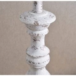 Savannah 28 in. Chalk White Indoor Table Lamp by Manor Brook -Brightech Sales chalk white manor brook table lamps mb100255 1f 1000