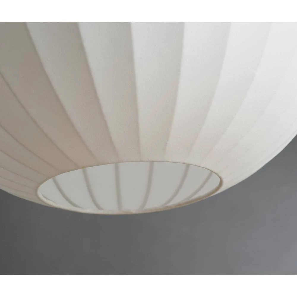 Havana 1-Light Chrome Plug-In Swag Pendant with Silk Shade by Manor Brook 7 Havana 1-Light Chrome Plug-In Swag Pendant with Silk Shade by Manor Brook - Image 5