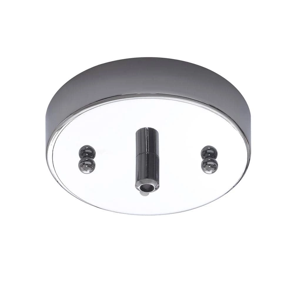 Havana 1-Light Chrome Plug-In Swag Pendant with Silk Shade by Manor Brook 8 Havana 1-Light Chrome Plug-In Swag Pendant with Silk Shade by Manor Brook - Image 6