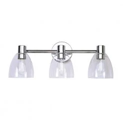 Marten 3-Light Chrome Vanity Light by Manor Brook