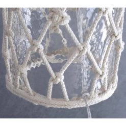 Oxford 22 in. Clear Glass Accent Lamp with Rope Wrap by Manor Brook -Brightech Sales clear textured glass with rope wrap manor brook table lamps mb100562 44 1000