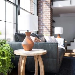 Abriella 21.75 in. Dark Wood Accent Lamp by Manor Brook 11 Abriella 21.75 in. Dark Wood Accent Lamp by Manor Brook -Brightech Sales dark wood manor brook table lamps mb100628 4f 1000