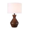 Abriella 21.75 in. Dark Wood Accent Lamp by Manor Brook