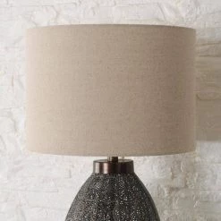 Laszlo 29.5 in. Distressed Bronze Indoor Table Lamp by Manor Brook -Brightech Sales distressed bronze manor brook table lamps mb100239 4f 1000